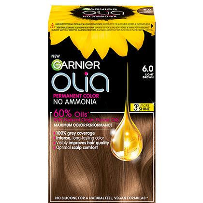 Olia Hightlights hårfarve brun 6.0